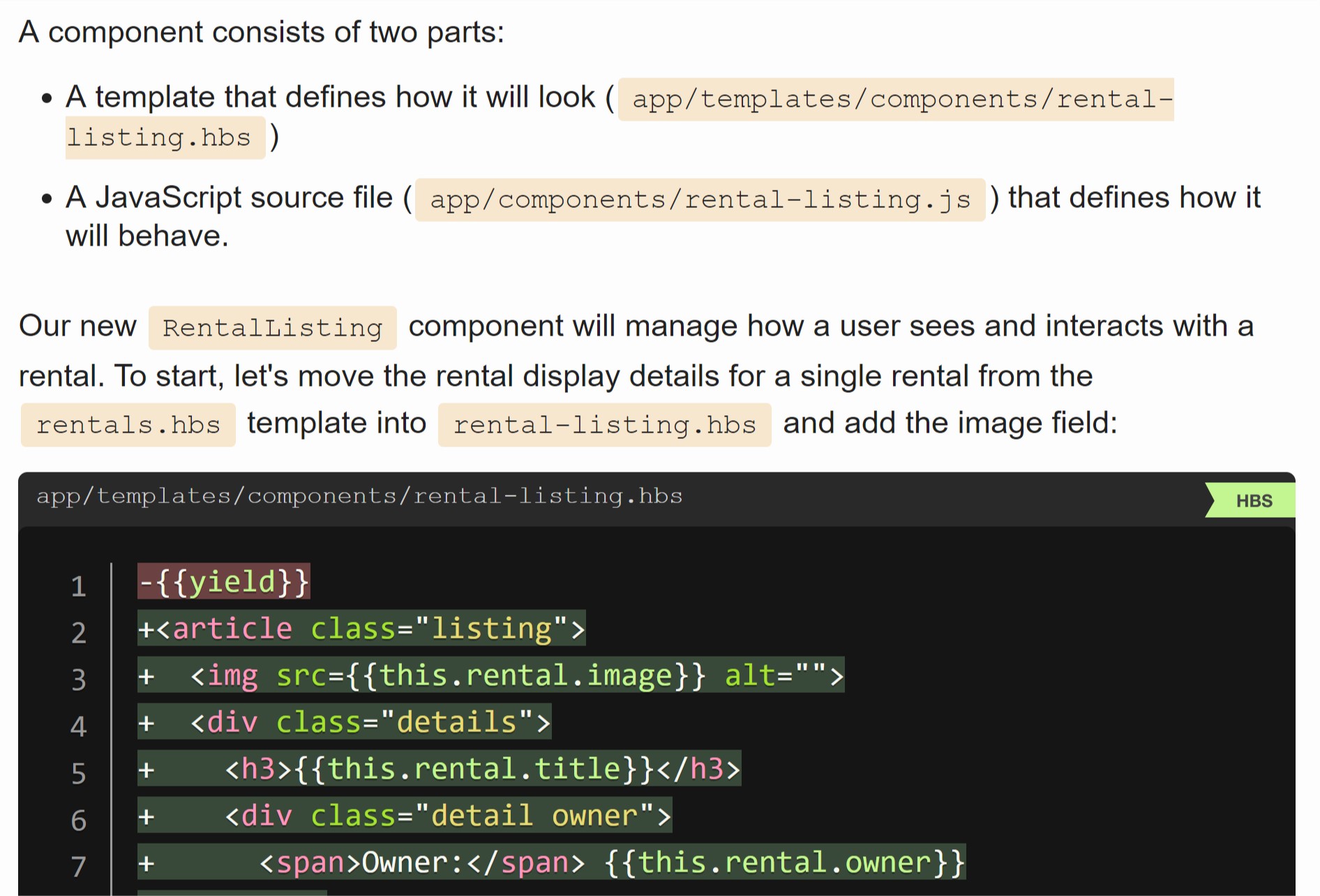 rental-listing in the docs